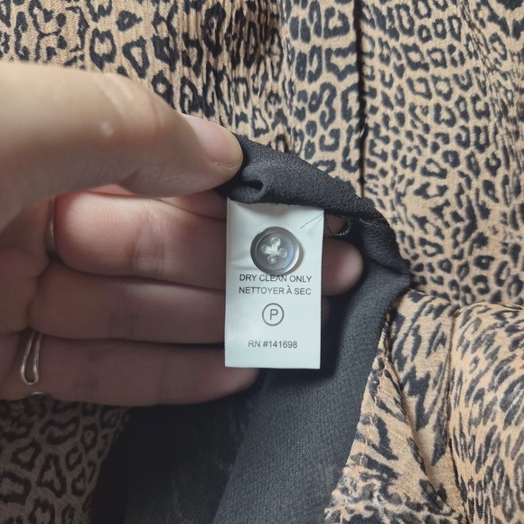 Ramy Brook Luxury Designer 100% Silk Leopard Neck Tie Scarf Top S MSRP $425 - Picture 10 of 13